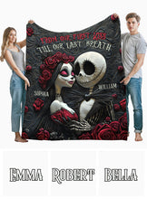 Load image into Gallery viewer, Personalized Nightmare Blanket with Names for Couples Gift
