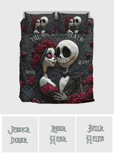 Load image into Gallery viewer, Personalized Nightmare Bedding Set Custom Name Romantic Gift for Couples

