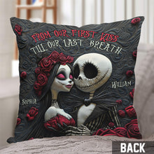 Load image into Gallery viewer, Personalized Nightmare Throw Pillow Custom Names Romantic Gift
