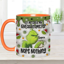 Load image into Gallery viewer, Personalized Grinch Accent Mug Customized Gift for Christmas
