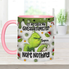 Load image into Gallery viewer, Personalized Grinch Accent Mug Customized Gift for Christmas
