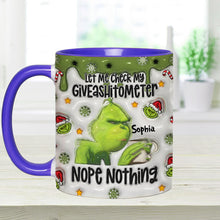 Load image into Gallery viewer, Personalized Grinch Accent Mug Customized Gift for Christmas
