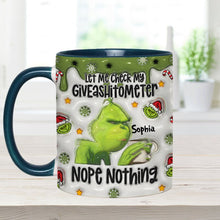 Load image into Gallery viewer, Personalized Grinch Accent Mug Customized Gift for Christmas
