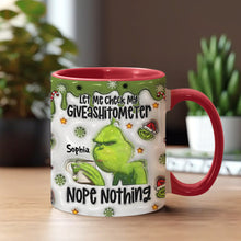 Load image into Gallery viewer, Personalized Grinch Accent Mug Customized Gift for Christmas
