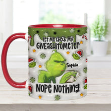 Load image into Gallery viewer, Personalized Grinch Accent Mug Customized Gift for Christmas
