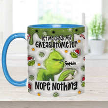 Load image into Gallery viewer, Personalized Grinch Accent Mug Customized Gift for Christmas

