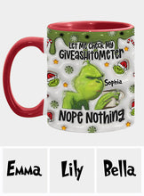Load image into Gallery viewer, Personalized Grinch Accent Mug Customized Gift for Christmas
