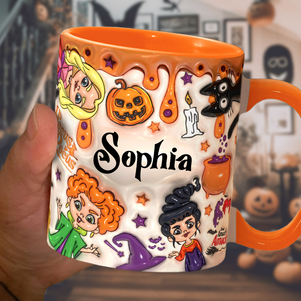 Personalized Three Witches Halloween Accent Mug Gift for Any Occasion