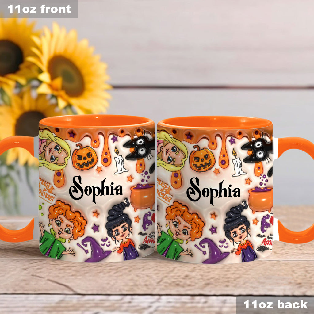 Personalized Three Witches Halloween Accent Mug Gift for Any Occasion
