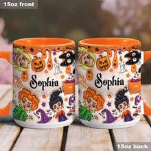 Load image into Gallery viewer, Personalized Three Witches Halloween Accent Mug Gift for Any Occasion
