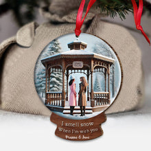 Load image into Gallery viewer, Custom I Smell Snow Ornament Personalized Gift for Christmas
