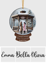 Load image into Gallery viewer, Custom I Smell Snow Ornament Personalized Gift for Christmas
