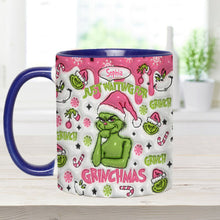 Load image into Gallery viewer, Personalized Grinch Accent Mug Custom Name Holiday Gift
