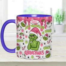 Load image into Gallery viewer, Personalized Grinch Accent Mug Custom Name Holiday Gift
