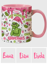 Load image into Gallery viewer, Personalized Grinch Accent Mug Custom Name Holiday Gift
