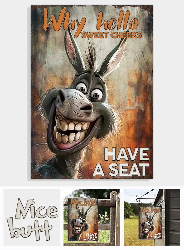 Personalized Funny Metal Sign with Custom Text for Home Decor