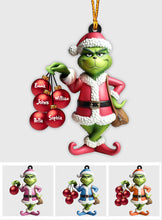 Load image into Gallery viewer, Personalized Christmas Transparent Ornament Family Gift

