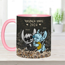 Load image into Gallery viewer, Personalized Accent Mug with Custom Names Gift for Couples
