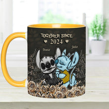 Load image into Gallery viewer, Personalized Accent Mug with Custom Names Gift for Couples

