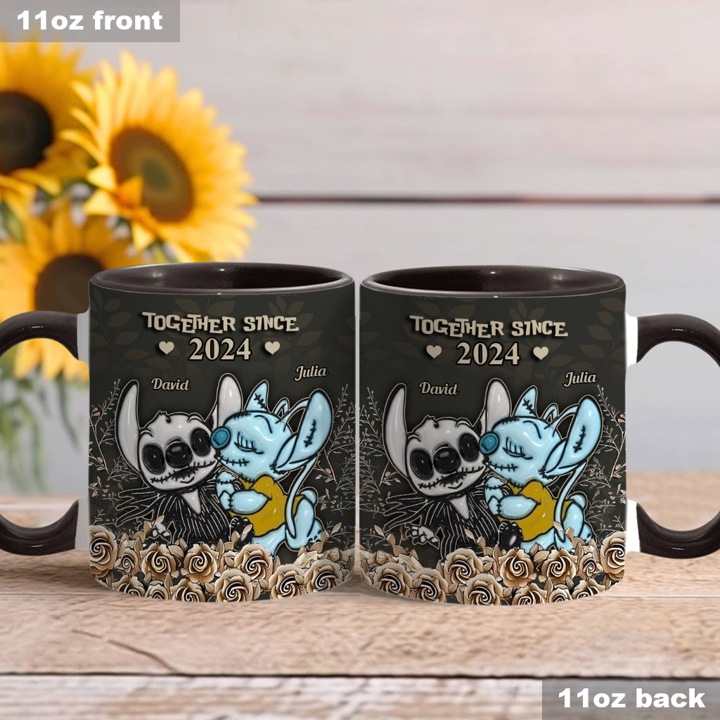 Personalized Accent Mug with Custom Names Gift for Couples