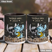 Load image into Gallery viewer, Personalized Accent Mug with Custom Names Gift for Couples

