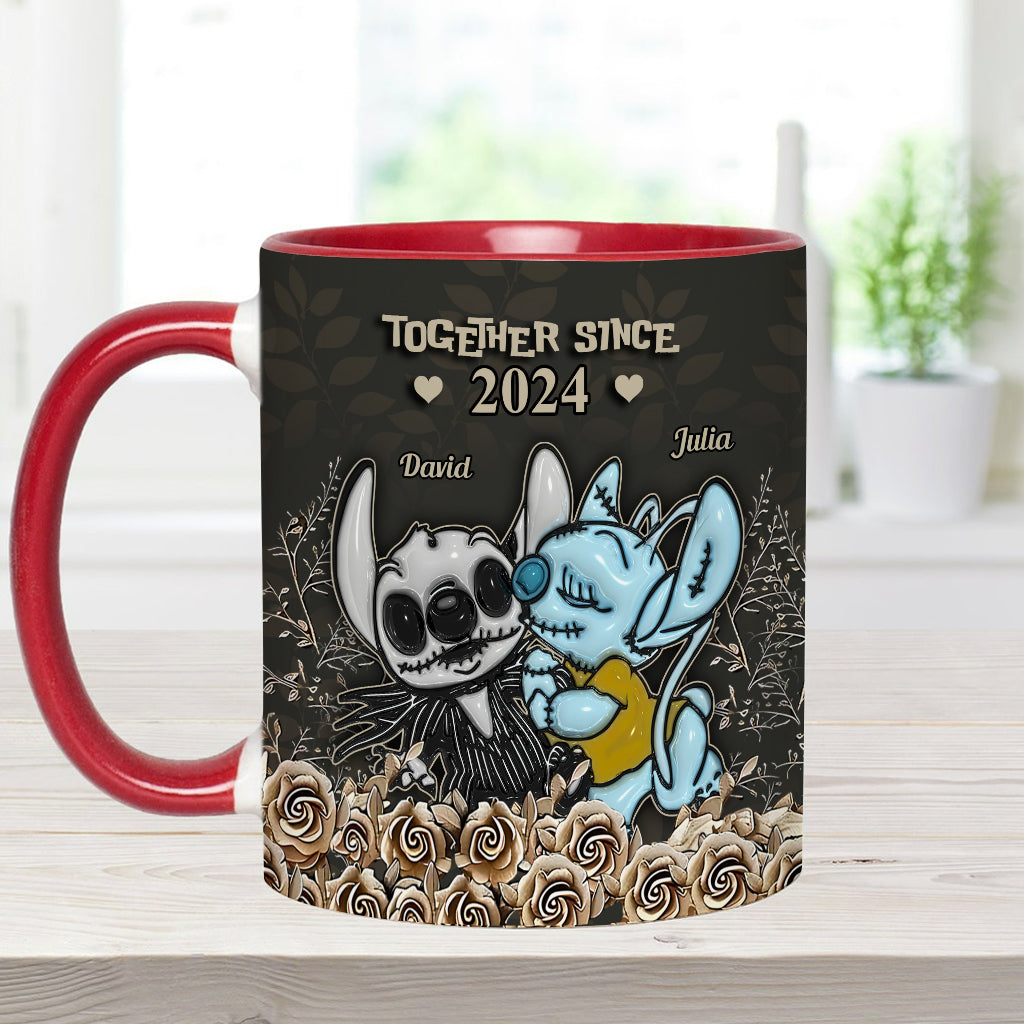 Personalized Accent Mug with Custom Names Gift for Couples