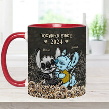 Load image into Gallery viewer, Personalized Accent Mug with Custom Names Gift for Couples
