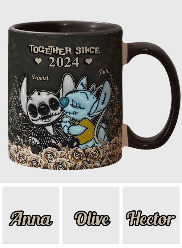 Personalized Accent Mug with Custom Names Gift for Couples