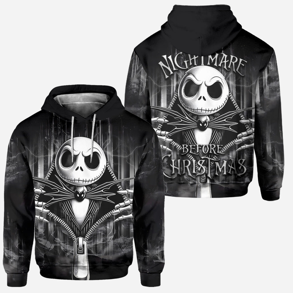 Personalized Nightmare Before Christmas Hoodie & Leggings Set for Women
