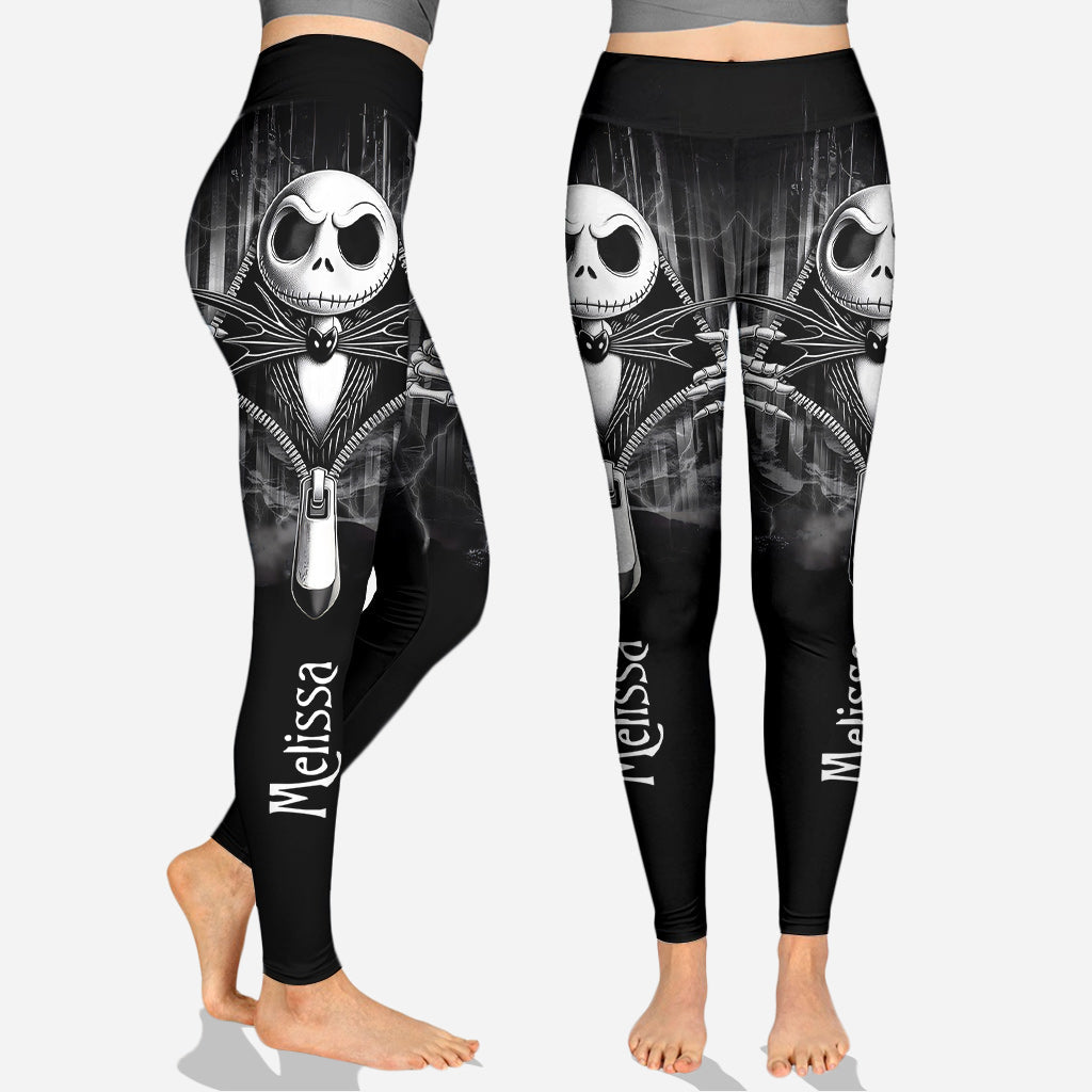 Personalized Nightmare Before Christmas Hoodie & Leggings Set for Women