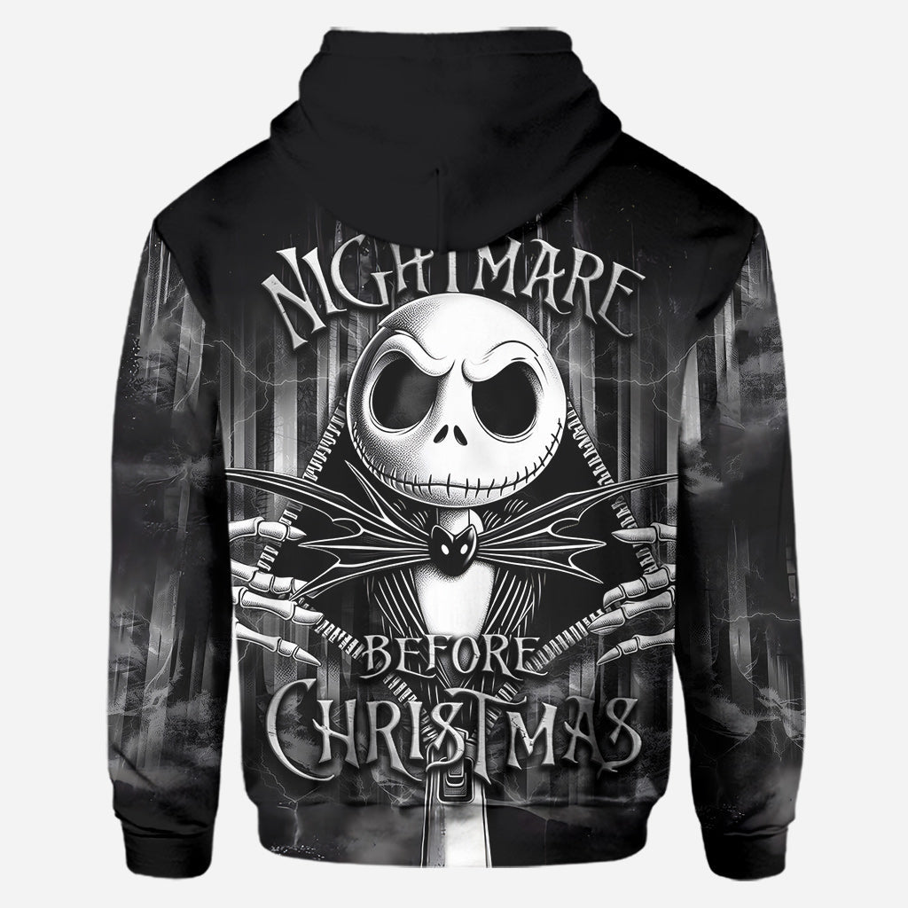 Personalized Nightmare Before Christmas Hoodie & Leggings Set for Women