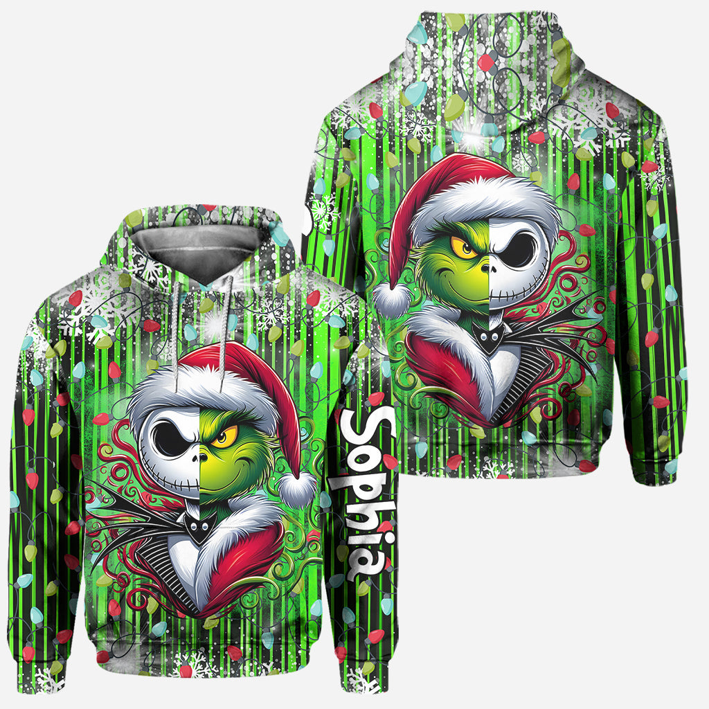 Personalized Christmas Hoodie and Leggings Set for Women | Custom Name Gift