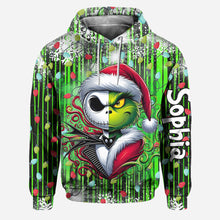 Load image into Gallery viewer, Personalized Christmas Hoodie and Leggings Set for Women | Custom Name Gift
