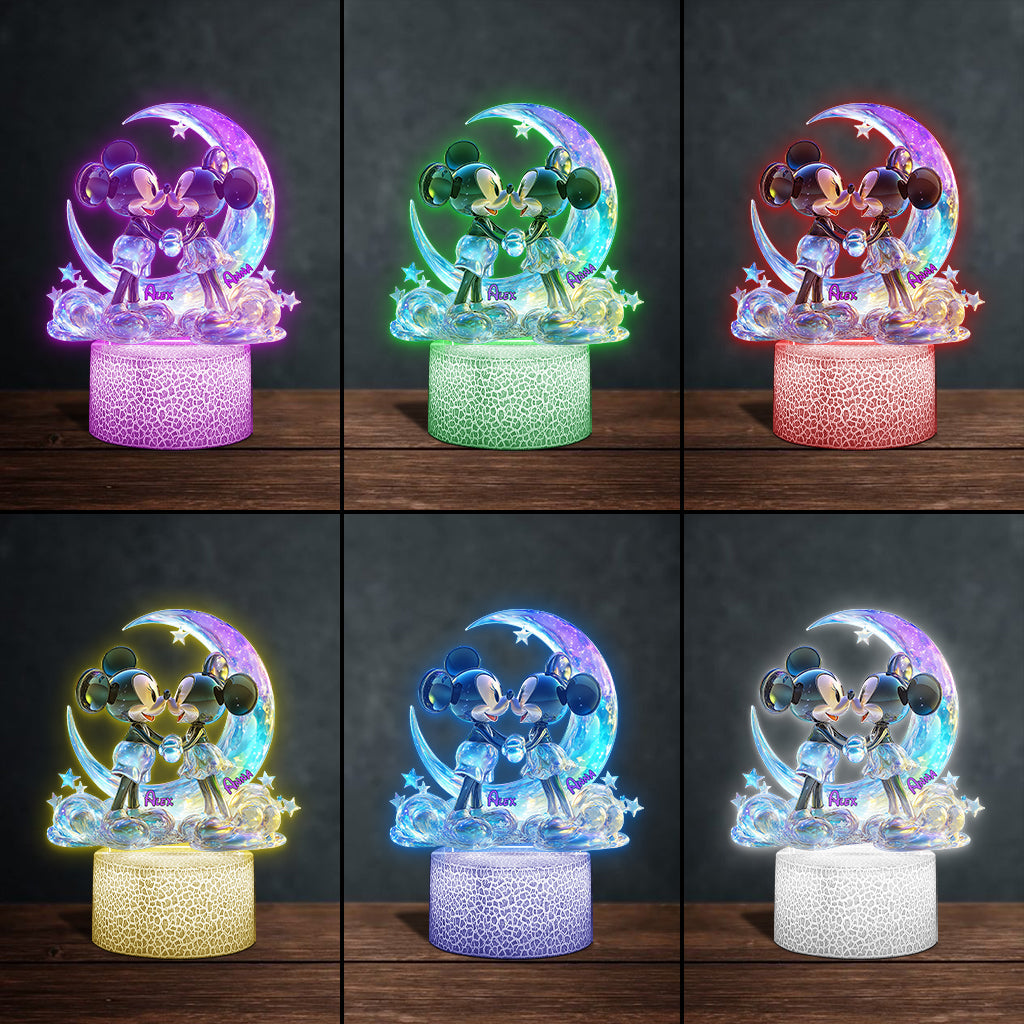 Personalized Mouse Shaped Acrylic Plaque Light Base Gift