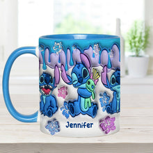 Load image into Gallery viewer, Personalized Ohana Accent Mug Custom Name Gift for Mom/Dad
