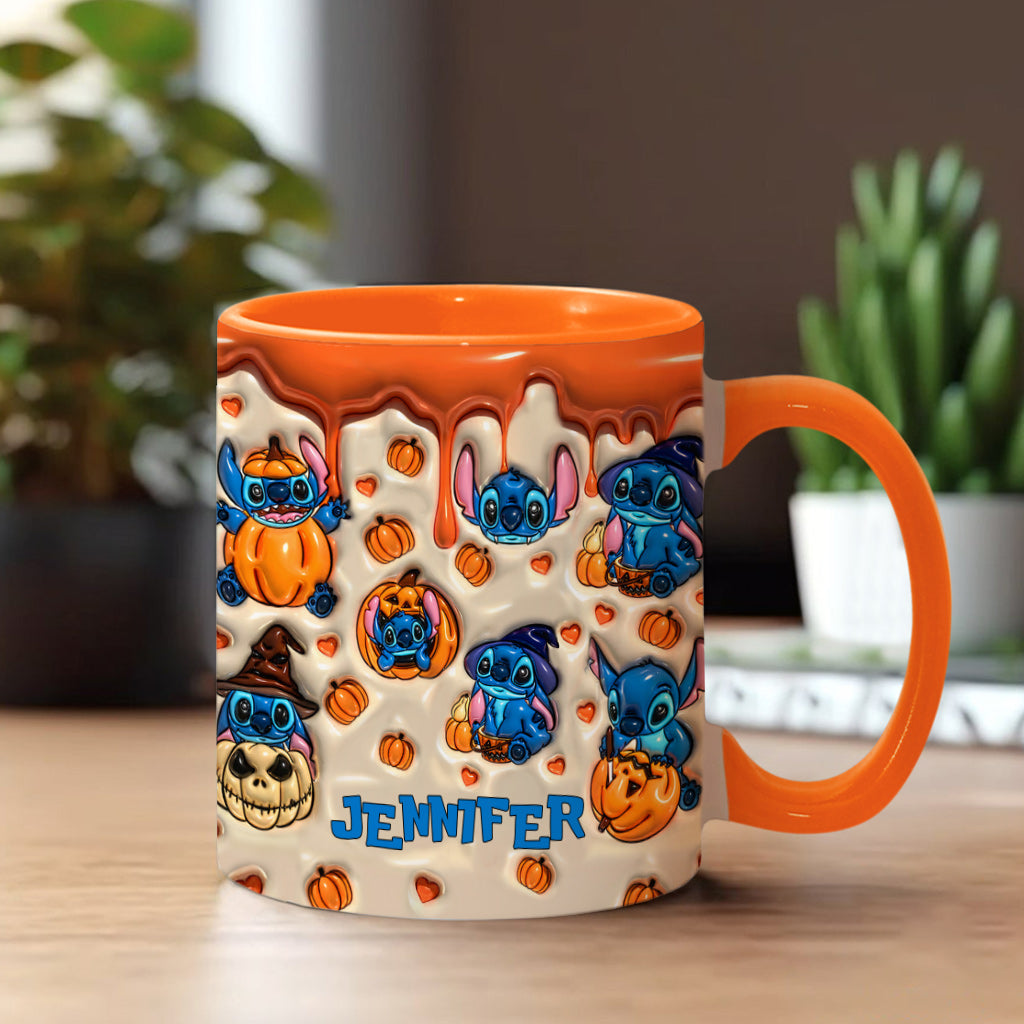 Personalized Halloween Accent Mug with Ohana Design for Kids