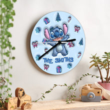 Load image into Gallery viewer, Personalized Ohana Wall Clock Custom Family Name Gift
