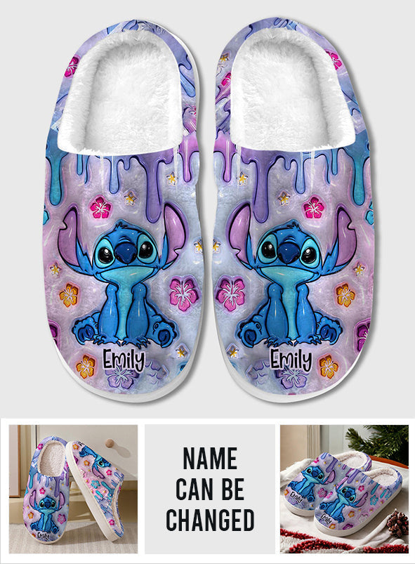 Personalized Ohana Slippers Custom Name Gift for Family