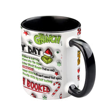 Load image into Gallery viewer, Personalized Grinch Christmas Accent Mug Custom Name Gift

