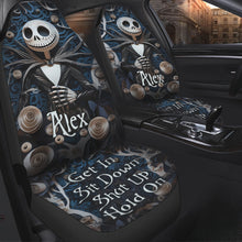 Load image into Gallery viewer, Personalized Nightmare Seat Covers Custom Name Gift for Halloween
