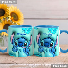 Load image into Gallery viewer, Personalized Ohana Accent Mug Custom Name Gift for Mom
