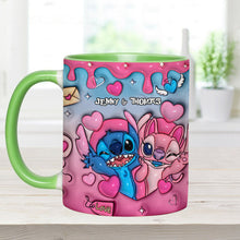 Load image into Gallery viewer, Personalized Ohana Accent Mug Custom Names Gift for Couples
