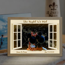 Load image into Gallery viewer, Personalized Night Star Map Light Photo Frame for Couples
