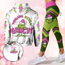 Load image into Gallery viewer, Personalized Grinch Hoodie and Leggings Christmas Outfit
