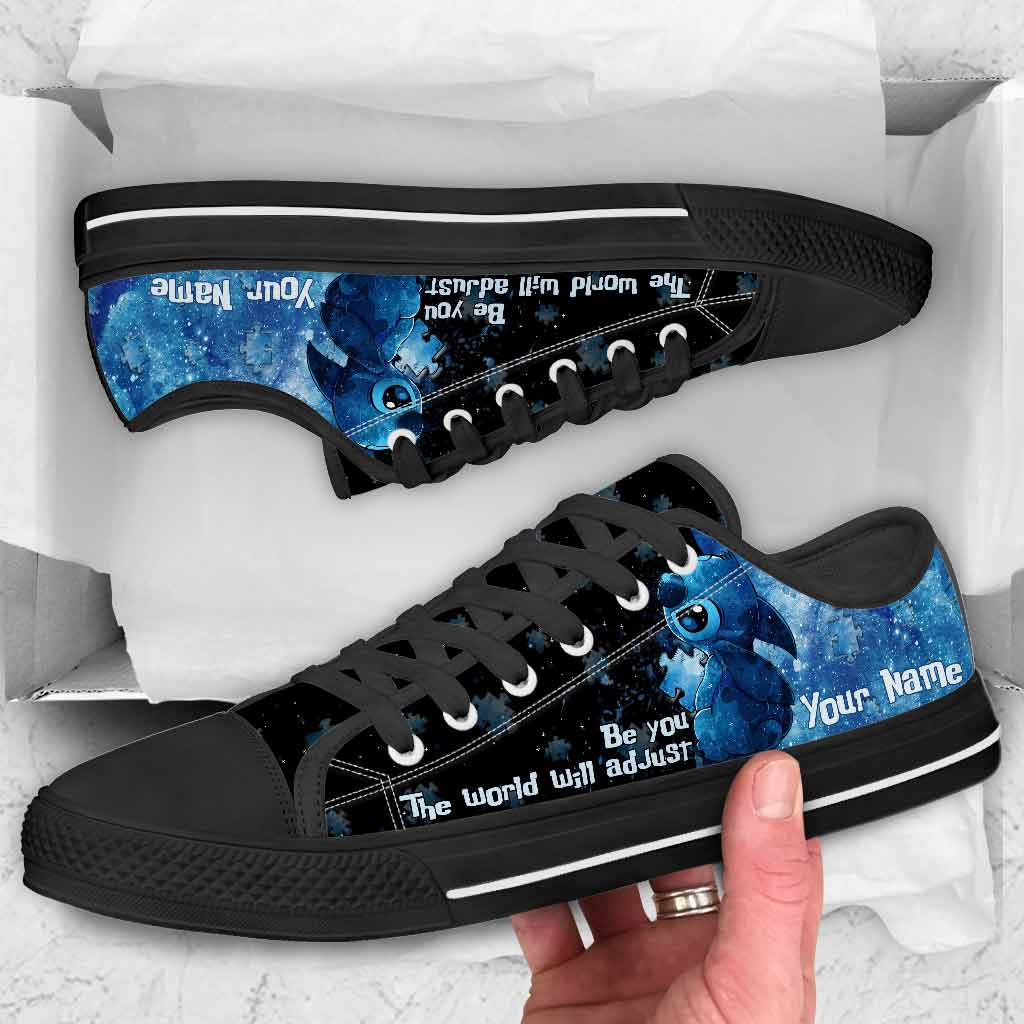 Personalized Autism Awareness Low Top Shoes Custom Name Gift