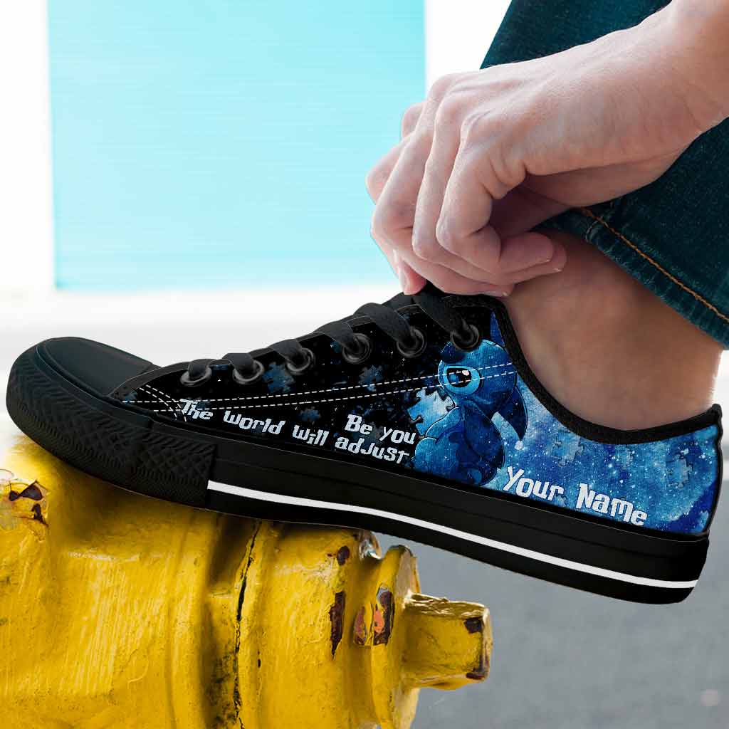 Personalized Autism Awareness Low Top Shoes Custom Name Gift
