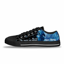 Load image into Gallery viewer, Personalized Autism Awareness Low Top Shoes Custom Name Gift
