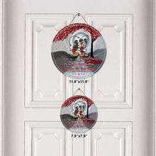 Load image into Gallery viewer, Personalized Round Wood Sign for Couples LGBT Support Gift
