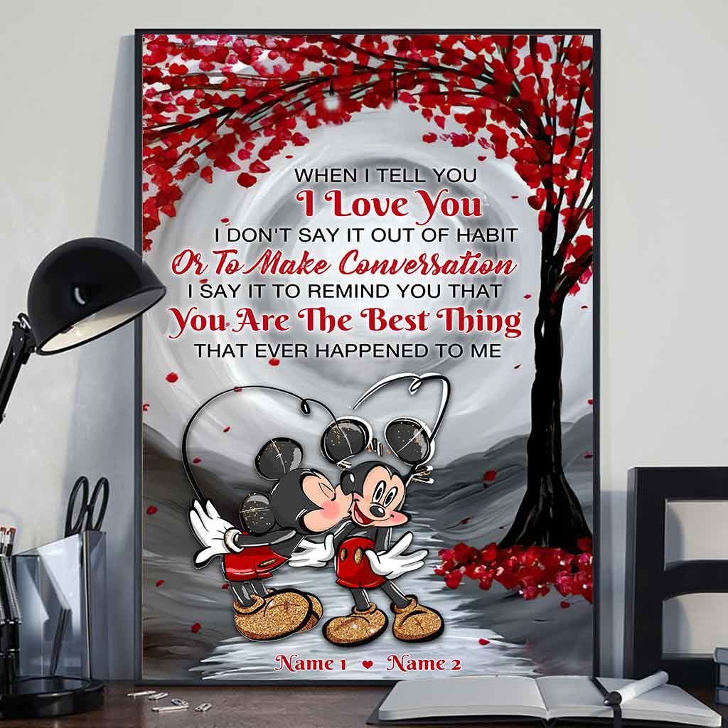 Personalized LGBT Couple Love Support Poster Custom Names