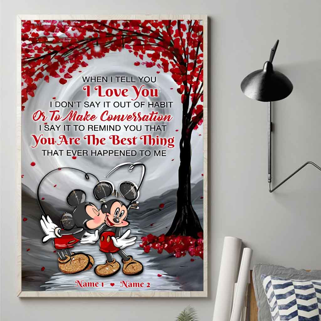 Personalized LGBT Couple Love Support Poster Custom Names